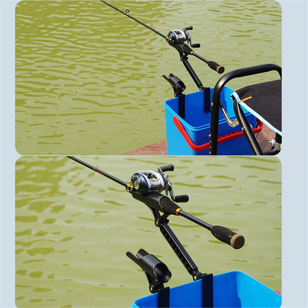 حامل صنارة صيد الجليد القابل ل - مراجعة Rod Holder Fishing وسعره